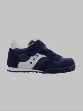 Saucony “Bullet Jr” Kids' Black & White Hook-and-Loop Sneaker